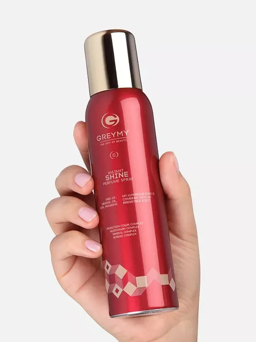 Greymy Спрей для блеска Instant Shine Perfume Spray, 150 мл - 2