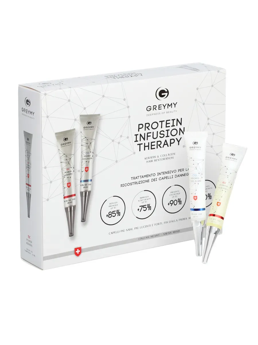 Greymy ампулы для волос Rx100 KTA + Hydrocollagen 6x20 мл